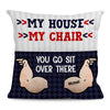 Personalized Gift For Papa Grandpa My House My Chair Pocket Pillow Pocket Pillow With Stuffing 29212 1