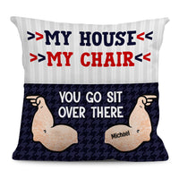 Personalized Gift For Papa Grandpa My House My Chair Pocket Pillow Pocket Pillow With Stuffing 29212 thumb 1