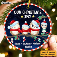 Personalized Gift For Family Our Christmas Circle Ornament 29213 thumb 1