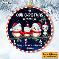 Personalized Gift For Family Our Christmas Circle Ornament 29213 thumb 1