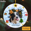 Personalized Gift For Dog Christmas Circle Ornament 29214 1