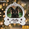 Personalized You Left Paw Prints On Our Hearts Dog Memorial Ornament 29222 1