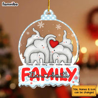 Personalized Gift For Family Puzzel Elephant Ornament 29223 thumb 1