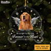 Personalized No Longer By Our Sides Forever In Our Hearts Dog Memorial Ornament 29230 1