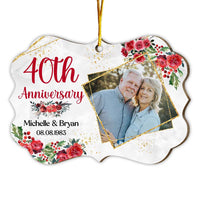 Personalized Gift For Couple 40th Wedding Anniversary Upload Photo Benelux Ornament 29235 thumb 1