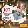Personalized Gift For Couple 40th Wedding Anniversary Upload Photo Benelux Ornament 29235 1
