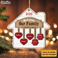 Personalized Our Family 2 Layered Wood Ornament 29241 thumb 1