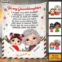 Personalized Letter To My Granddaughter Blanket 29247 thumb 1