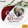 Personalized Couple Gift 40 Years Of Love Anniversary Plate 29248 1