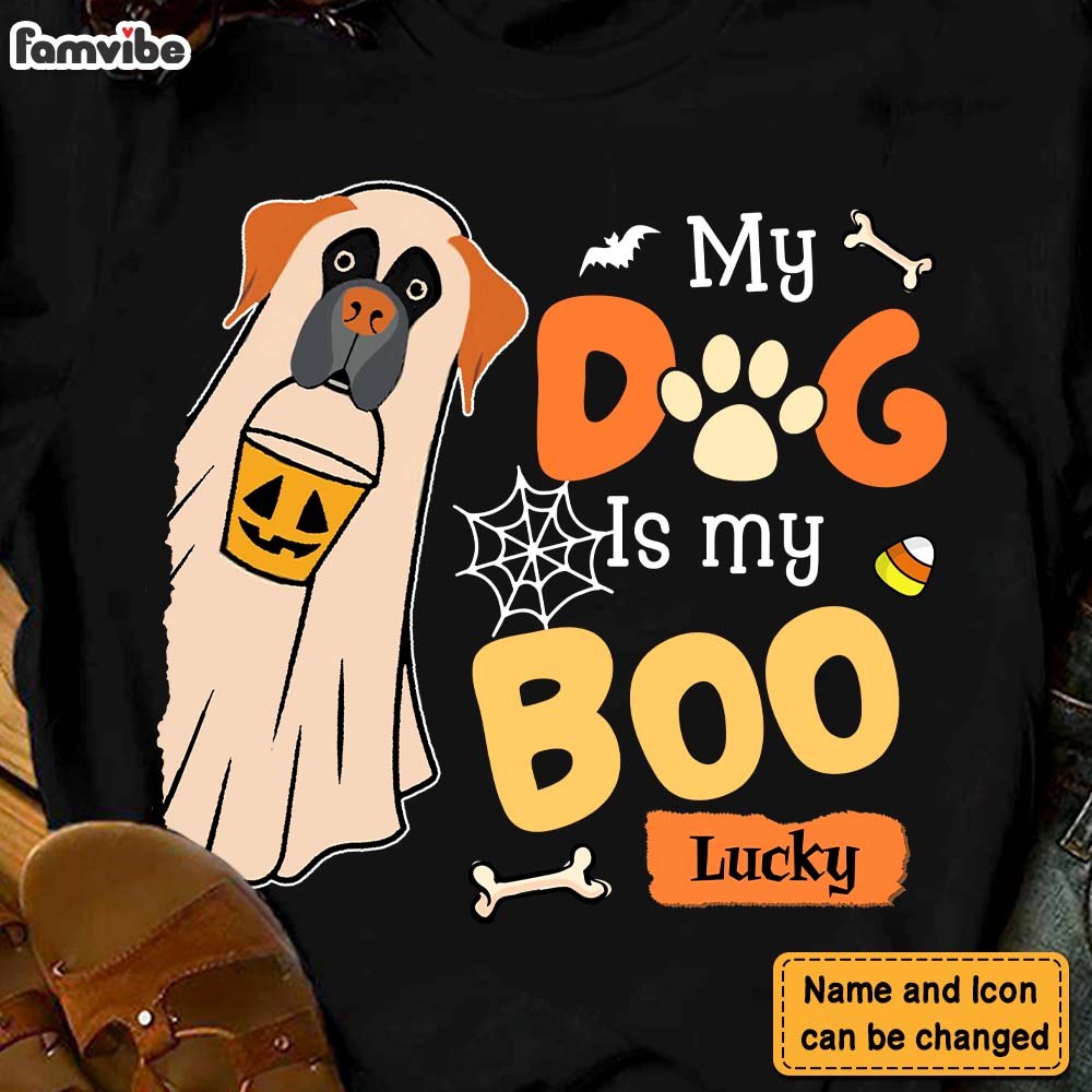 Personalized Halloween Gift For Pet Lovers My Boo Shirt Hoodie Sweatshirt 29257 Primary Mockup