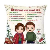 Personalized Christmas Gift For Couple Reasons I Love You Pillow 29260 thumb 1