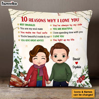 Personalized Christmas Gift For Couple Reasons I Love You Pillow 29260 thumb 1