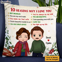 Personalized Christmas Gift For Couple Reasons I Love You Pillow 29260 thumb 1