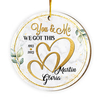 Personalized Christmas Gift For Couple We Got This Circle Ornament 29262 thumb 1