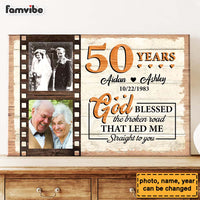 Personalized Gift For Couple 50th Anniversary Upload Photo Canvas 29263 thumb 1
