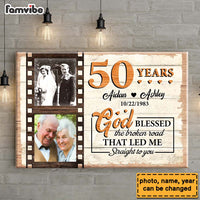 Personalized Gift For Couple 50th Anniversary Upload Photo Canvas 29263 thumb 1