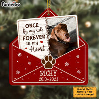 Personalized Dog Loss Memorial Gify Forever In My Heart Upload Photo Ornament 29264 thumb 1
