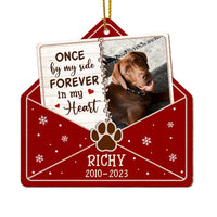 Personalized Dog Loss Memorial Gify Forever In My Heart Upload Photo Ornament 29264 thumb 1