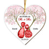 Personalized 40th Wedding Anniversary 40 Years As Mr. And Mrs. Heart Ornament 29266 1