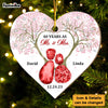 Personalized 40th Wedding Anniversary 40 Years As Mr. And Mrs. Heart Ornament 29266 1
