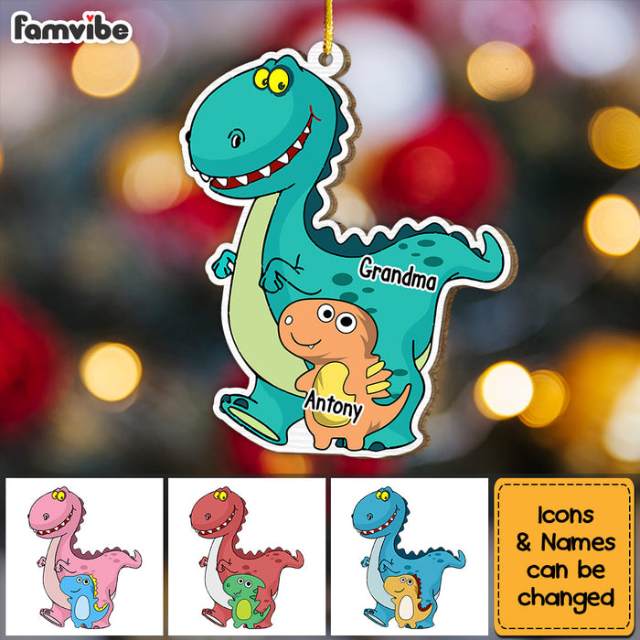 Personalized Gift For Grandson Dinosaur Ornament 29271 1