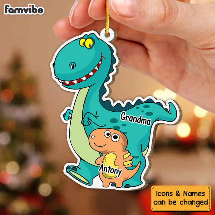 Personalized Gift For Grandson Dinosaur Ornament 29271 1