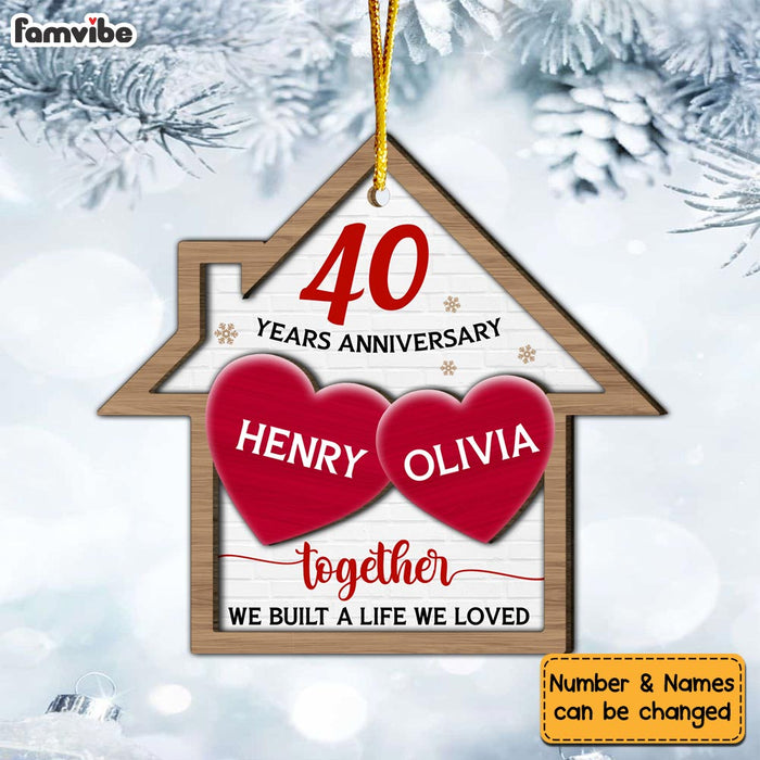 Personalized Together We Built A Life We Loved Anniversary 2 Layered Wood Ornament 29273 1