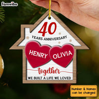 Personalized Together We Built A Life We Loved Anniversary 2 Layered Wood Ornament 29273 thumb 1