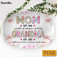 Personalized Gift For Grandma Floral Theme Plate 29274 thumb 1