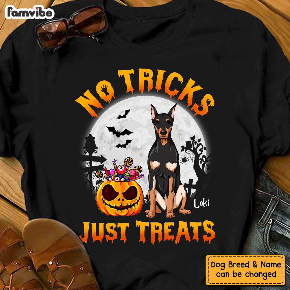 Personalized Halloween Gift For Dog Lover Just Treats Shirt Hoodie Sweatshirt 29275 Primary Mockup