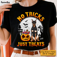 Personalized Halloween Gift For Dog Lover Just Treats Shirt - Hoodie - Sweatshirt 29275 thumb 1