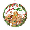 Personalized Gift Grandma's Cookies Christmas Wreaths Circle Ornament 29276 1