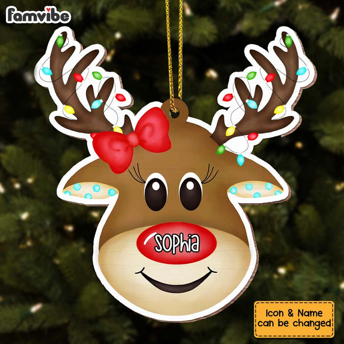 Personalized Gift For Grandkid Reindeer Christmas Ornament 29282 1