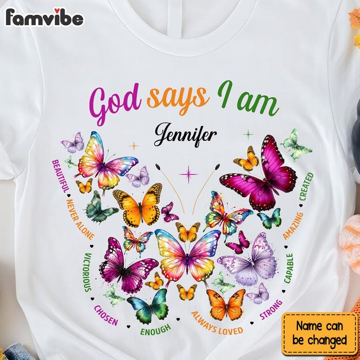 Personalized God Says I Am Daughter Shirt - Hoodie - Sweatshirt 29283 1