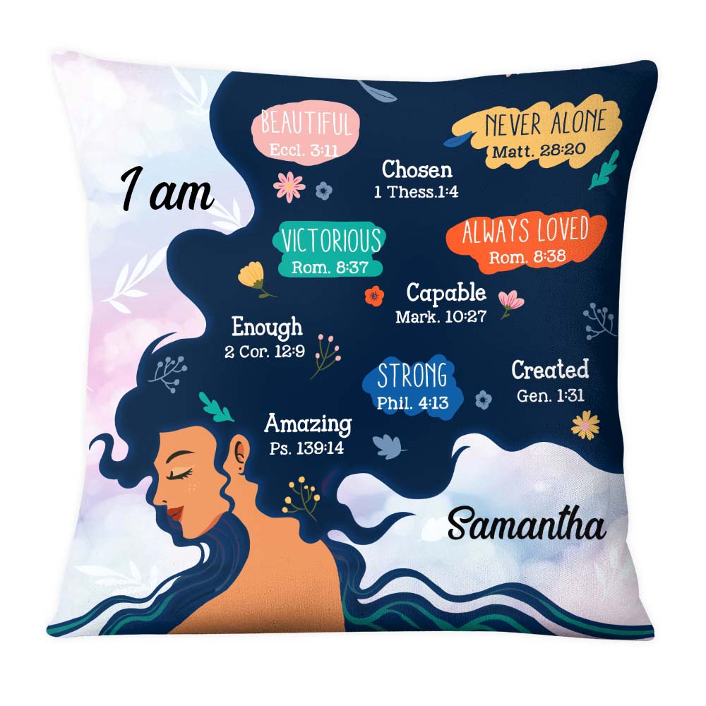 Personalized I Am Affirmation Daughter Pillow 29285 Primary Mockup