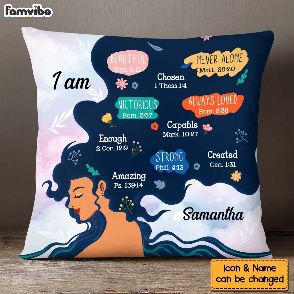 Personalized I Am Affirmation Daughter Pillow 29285 Primary Mockup