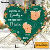 Personalized Gift For Family Long Distance Cookies Heart Ornament 29288 1