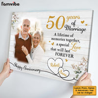 Personalized Anniversary Gift For Couple 50 Years Marriage Canvas 29290 thumb 1