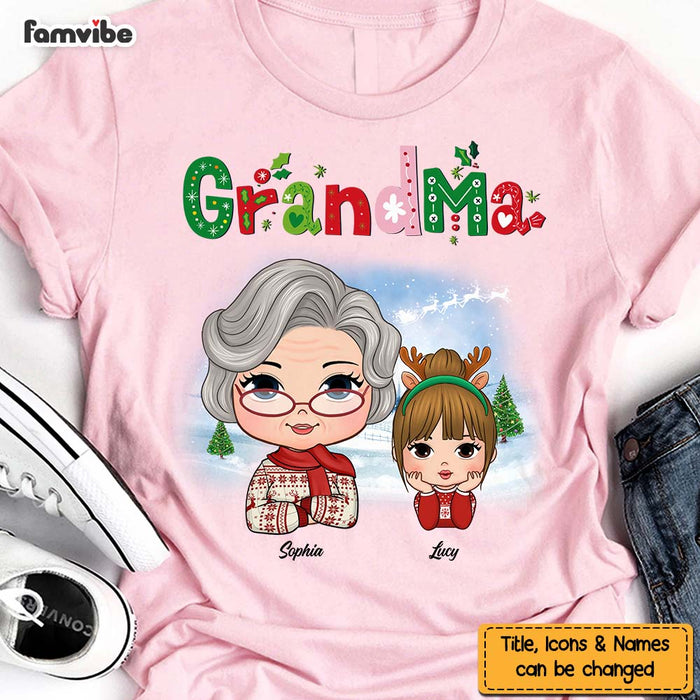 Personalized Gift For Grandma Christmas Shirt - Hoodie - Sweatshirt 29296 1