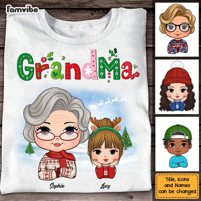 Personalized Gift For Grandma Christmas Shirt - Hoodie - Sweatshirt 29296 1