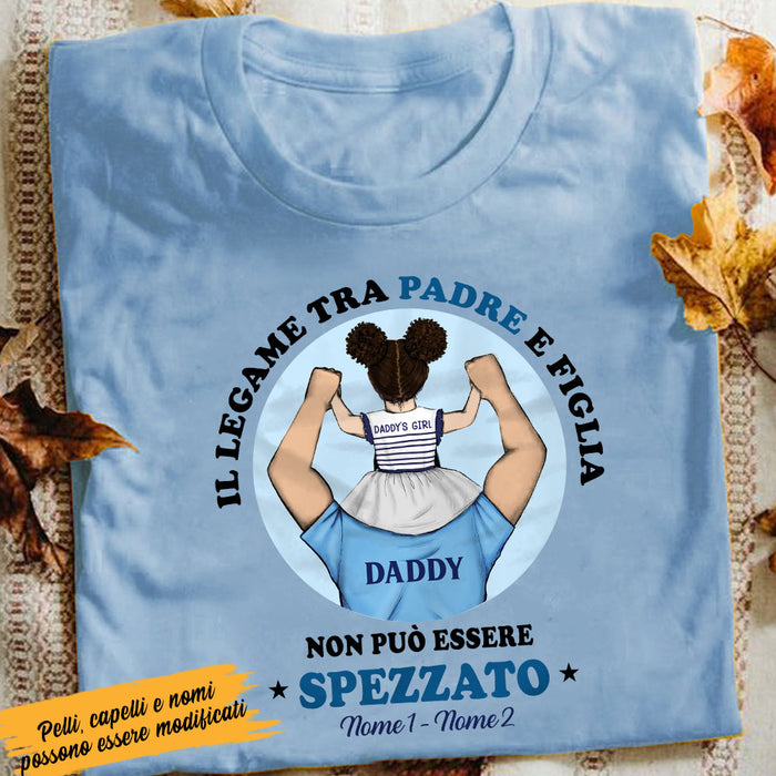 Personalized Daddy And Daughter Padre E Figlia Italian T Shirt AP194 7 -  Famvibe