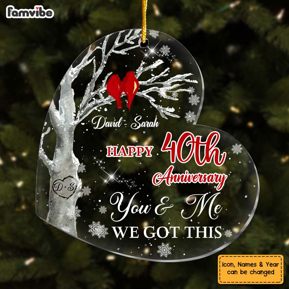 Personalized You And Me We Got This Heart Ornament 29300 Primary Mockup