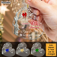 Personalized You And Me We Got This Heart Ornament 29300 thumb 1