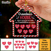 Personalized Christmas Gift Grandma's House 2 Layered Wood Ornament 29303 thumb 1