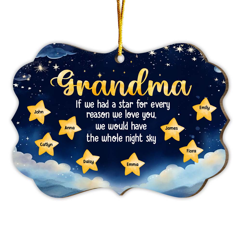 Personalized Christmas Gift For Grandma We Love You Benelux Ornament 29311 Primary Mockup