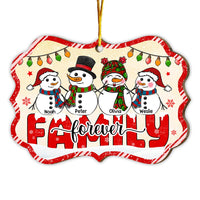 Personalized Christmas Gift Snowman Family Forever Benelux Ornament 29315 thumb 1