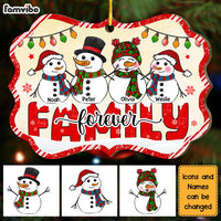 Personalized Christmas Gift Snowman Family Forever Benelux Ornament 29315 thumb 1
