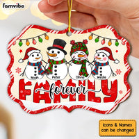 Personalized Christmas Gift Snowman Family Forever Benelux Ornament 29315 thumb 1