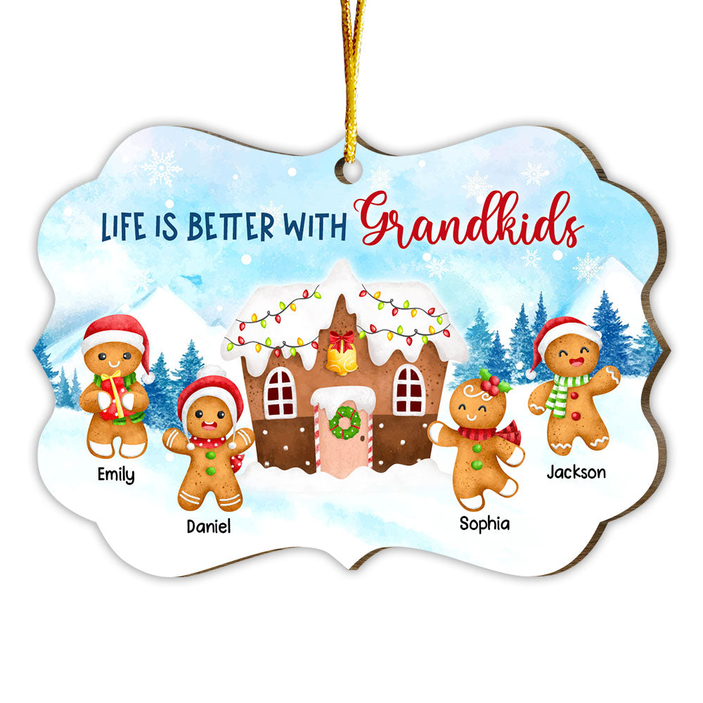 Personalized Christmas Gingerbread Gift For Grandma Benelux Ornament 29320 Primary Mockup