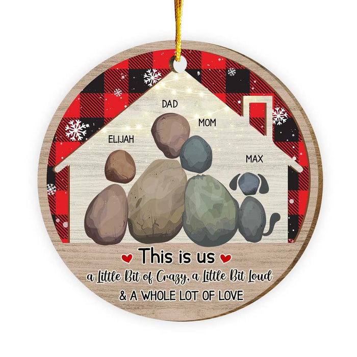 Personalized Family Christmas This Is Us Circle Ornament 29321 1
